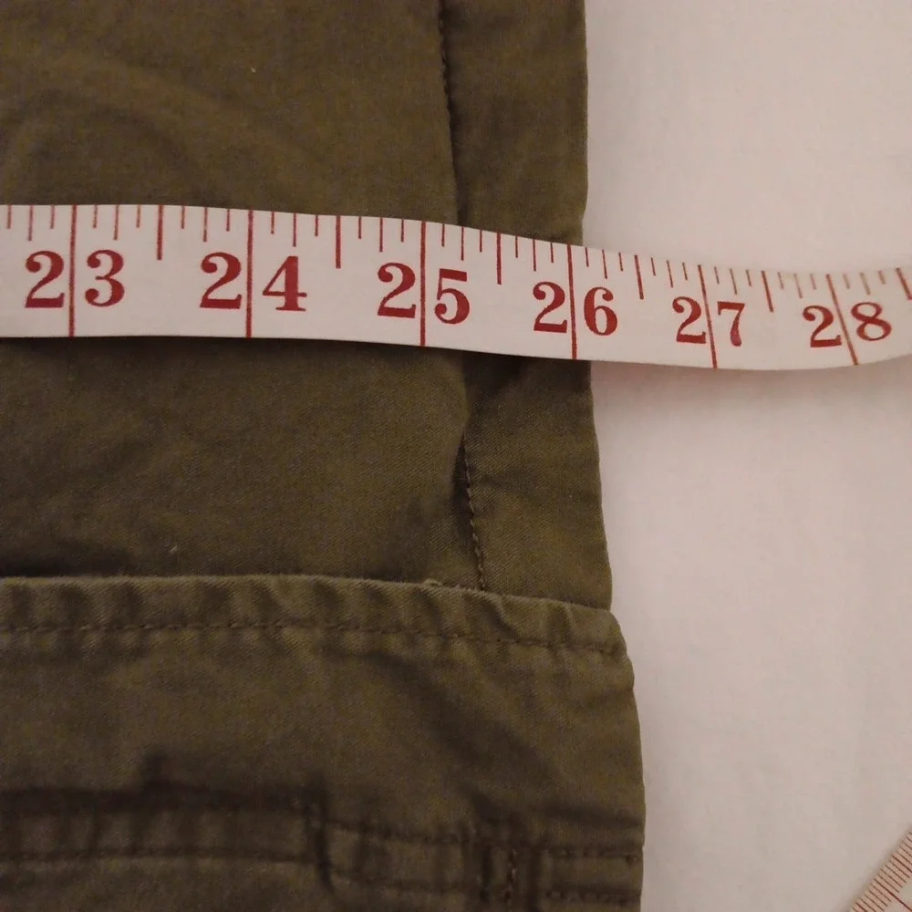 Love Tree Cargo/ Utility‎ Vest Women's  Sz. M Olive Green Pockets Waist...